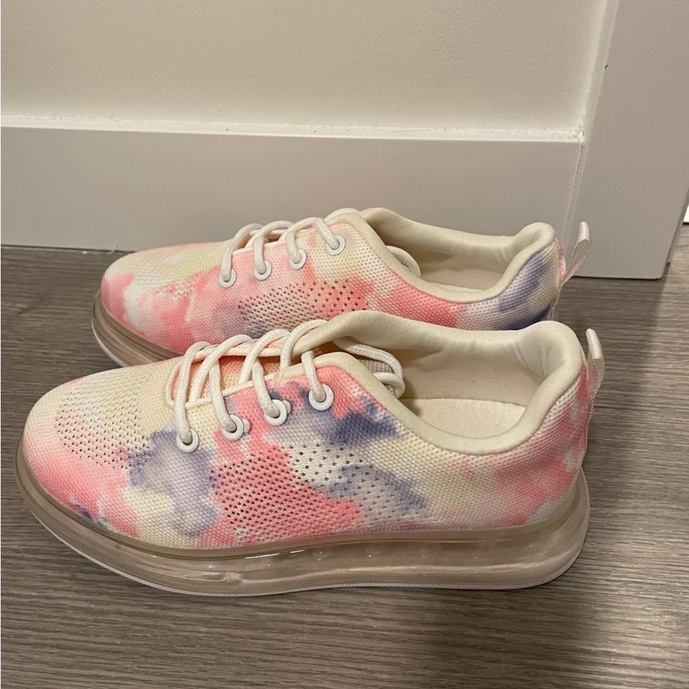 Dolls Kill Colorful Tie-Dye Sneakers Size 5